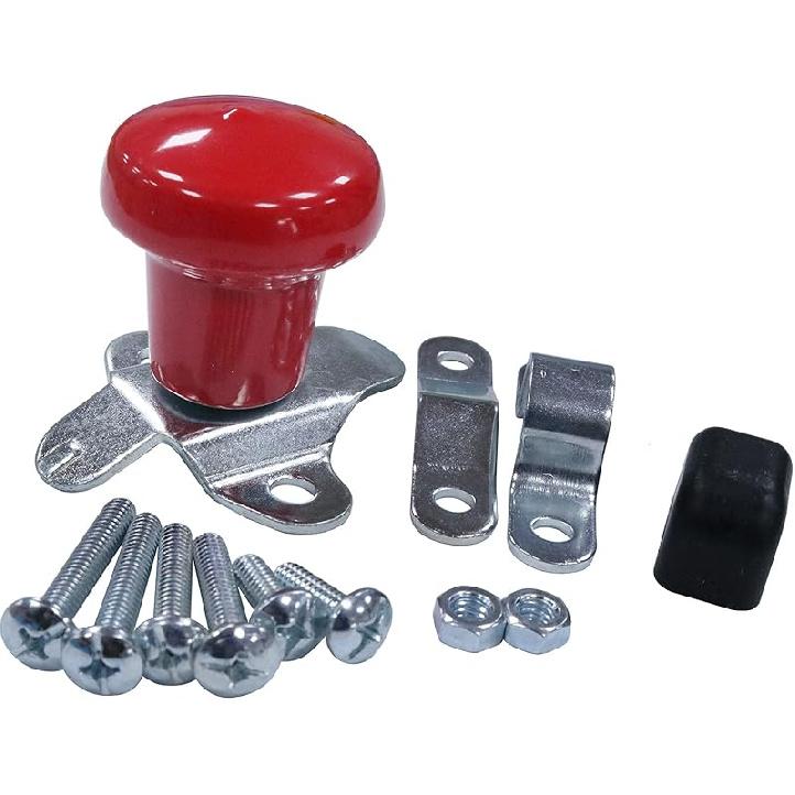 DVPARTS Red Universal Tractor Steering Wheel Spinner Knob Rubber Knob Steering Wheel Sleeve WSV122R For John Deere Case IH International Farmall And