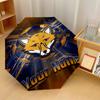 Leicester City Automatic 3‑Fold Umbrella 8‑Rib Windproof Folding Umbrella Sun Rain Protection For Outdoor Travel Daily Use