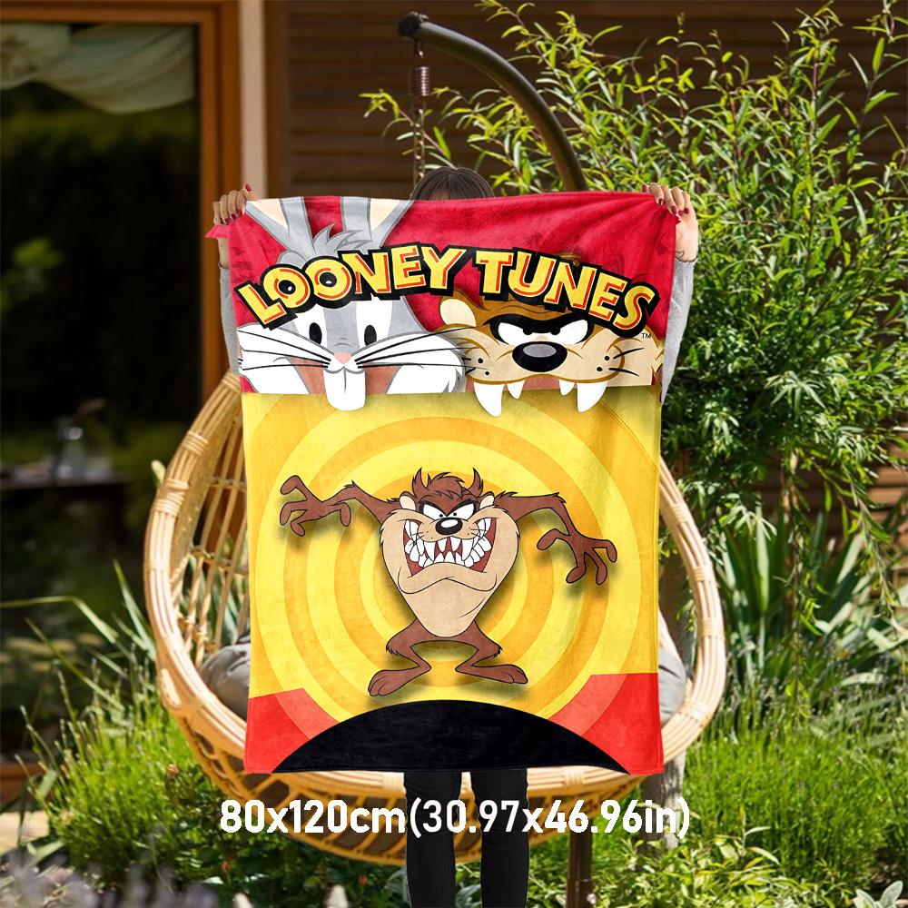 1 шт. Пчелиный Заяц Тасманийский Дьявол Наружное одеяло - Плед, Мягкий , Фланелевые одеяла, Гостиная, Путешествия, Кемпинг-1102105 80x120cm