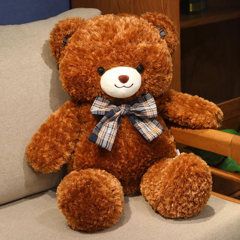 Cartoon Cute Little Bear Plush Toy with Bow Tie - Perfect Birthday Gift