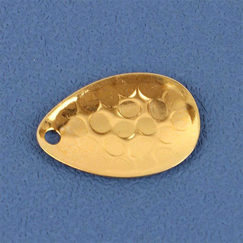 20Pcs Fishing Spinner Blades Metal Waterdrops Shape Spoons Plaice For Tackle Craft Bait Tool Lure Diy Hard Bait Accessories
