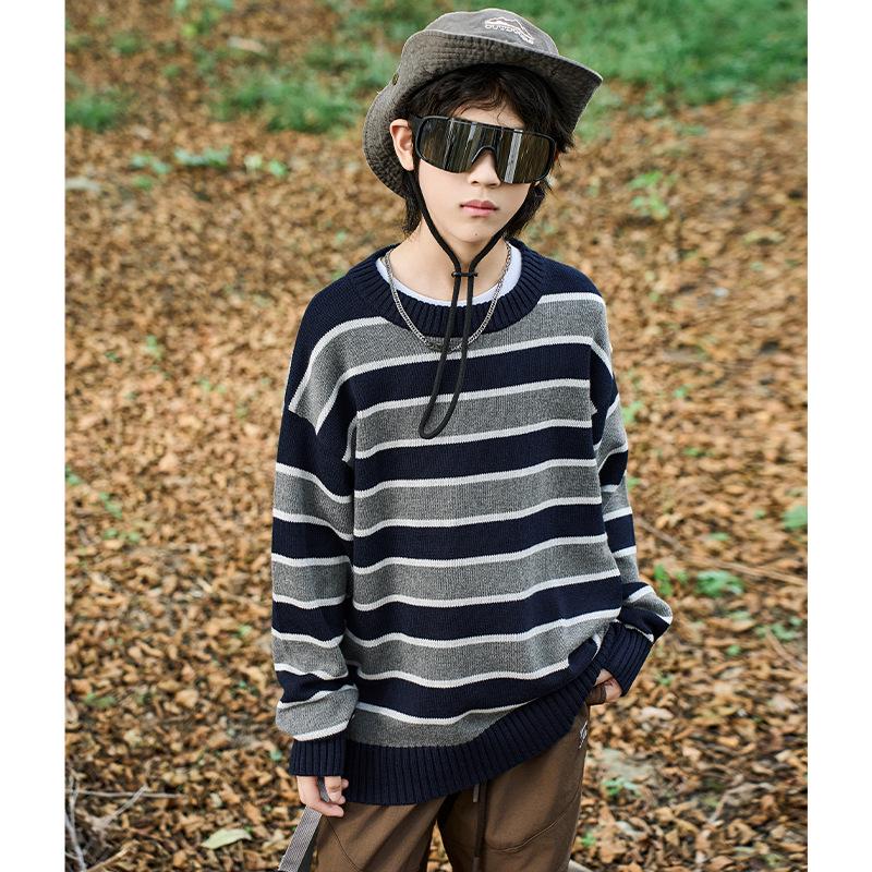 High-Elastic Premium Knit Sweater for Boys