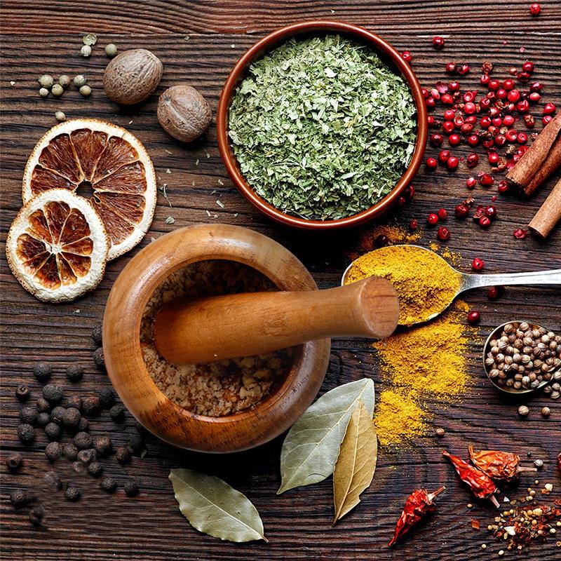 Buy Wooden Mortar and Pestle Set Minced Garlic & Ginger Mills Masher