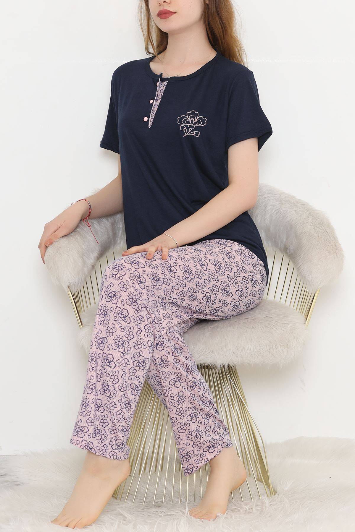 

Patterned Pajama Set Lacippink