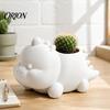 Plant Pot for Windowsill 3D Printed Dinosaur Shaped Succulents Pot, Cute Planter Small Personalized Holiday Gift Cactus Mini Plants, Decorative