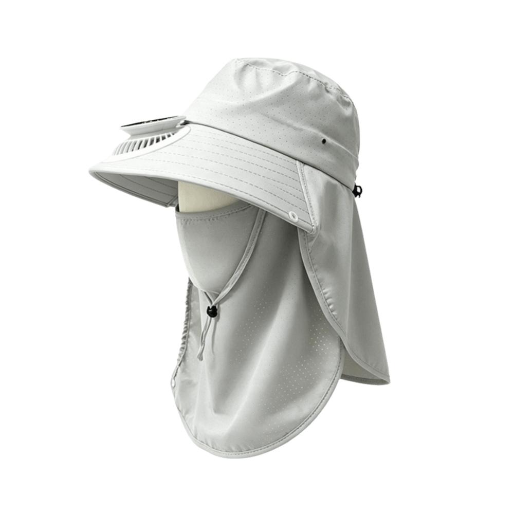 

Adjustable Solar Fan Hat Long-lasting Sun Protection Rechargeable Fan Hat Portable Breathable Sun Shading Hat for 3.7V300MAH