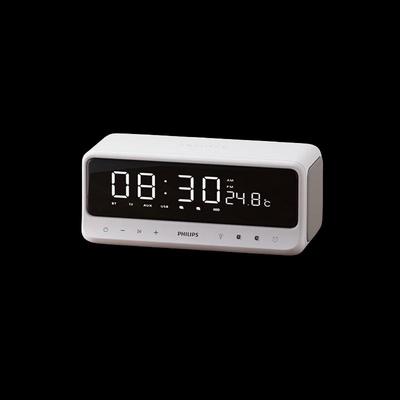 Portable Bluetooth Speaker with Mirror Alarm Clock CN Plug (adapter Included)