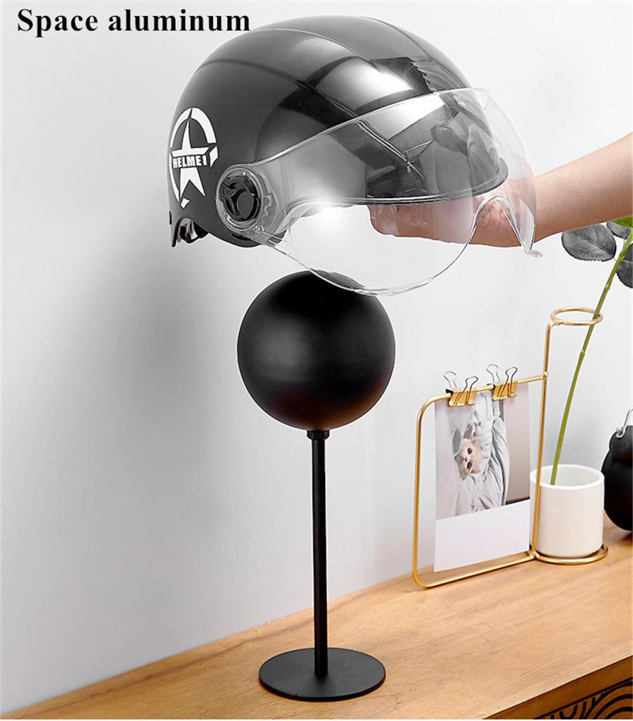 1x Motorcycle Helmet Holder Floor-Standing Mount Hook Hat Display Rack Universal