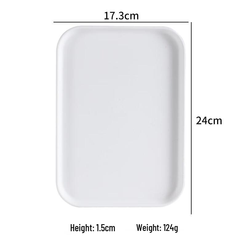 Simple Rectangular Plastic Serving Tray