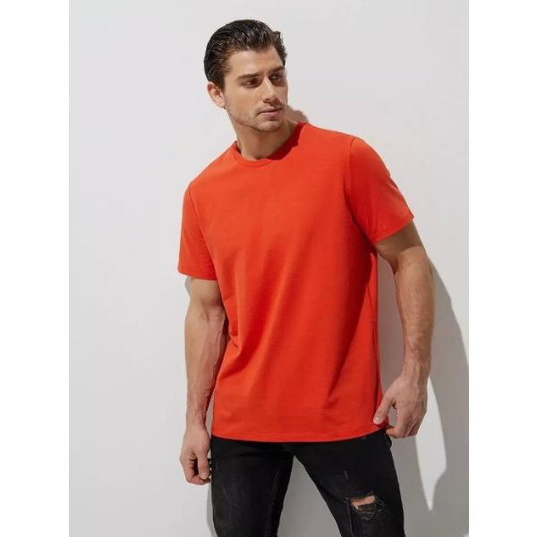 Men's Simple Basic Multi Color Daily Wear Top Solid Color Short Sleeve T-shirts