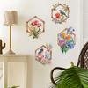 Beautiful Painted Flower House Wall Stickers Self-Adhesive for Bedroom Living Room Hallway Home Decor
