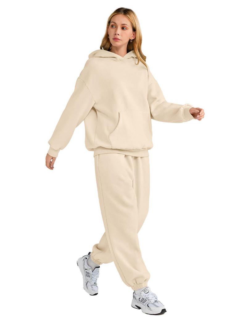 Women's Autumn & Winter Two-Piece Hoodie and Long Pants Sportswear Set