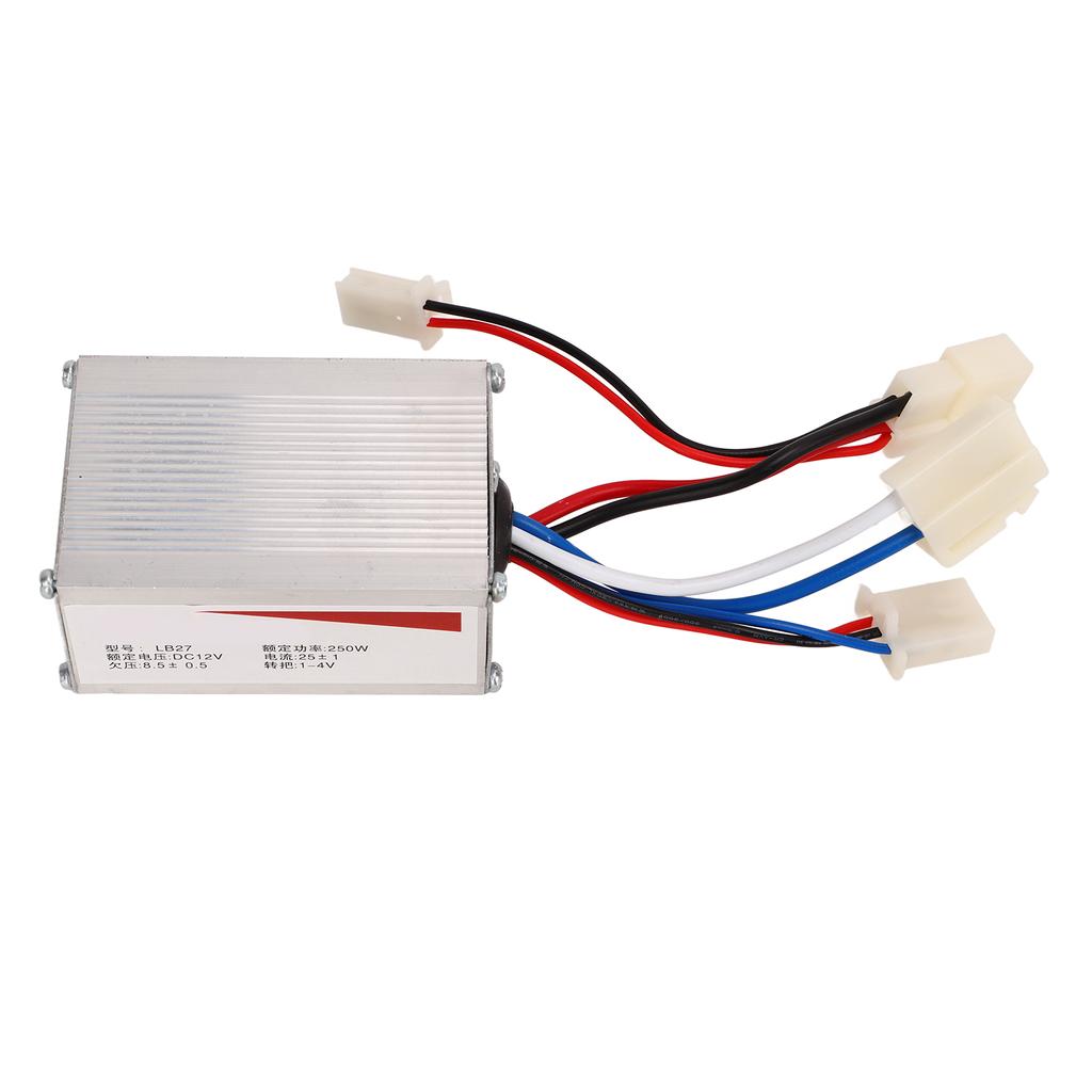 12V 250W Motor Speed Controller Brushed with 3 Wires Aluminium Shell Motor Speed Controller Box for