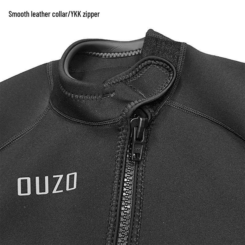 OUZO 1,5 mm Unisex Långärmad Dyk- & Surfvåtdräkt - Sol- & Manetsskydd, Vinterbadtopp
