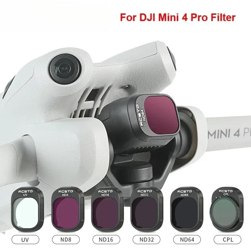 Replacement RCTQ For DJI Mini 4 Pro ND Filter Camera Lens Filter Set UV CPL ND8 ND16 ND32 ND64 ND/PL Repair Parts
