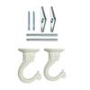 2Pcs Multipurpose and Durable Metal Hooks for Ceiling and Wall Installation Perfect for Home and Store Decorations