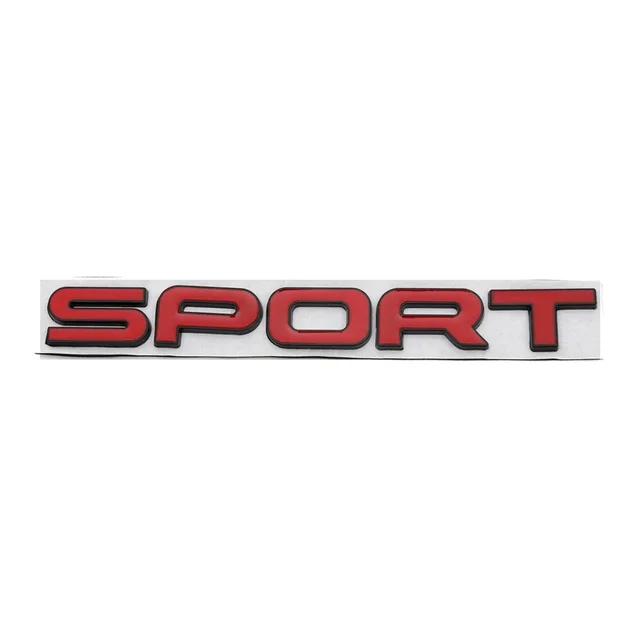 Car Styling Metal SPORT Letters Logo Emblem Car Rear Trunk Badge Sticker Decal For Land Range Rover SV Autobiography Discovery