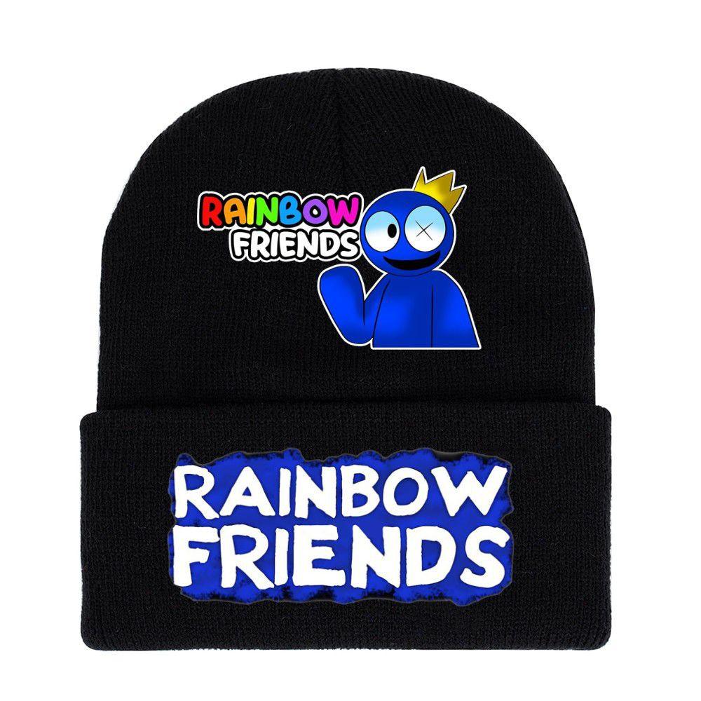Roblox Rainbow Friends Strickmütze Weich und Warm Weihnachtsgeschenk für Männer und Frauen