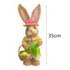 Easter Bunny Figurine Easter Gift Cute Ornament for Yard Cabinet Living Room