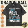 Dragon Ball Heavyweight TShirt Men  Cotton Vintage Washed Print Retro Streetwear Family Matching Tops  Summer Tees