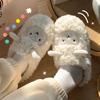 2025 New Cute Fluffy Cotton Slippers: Indoor/Outdoor for Women & Men - Autumn/Winter