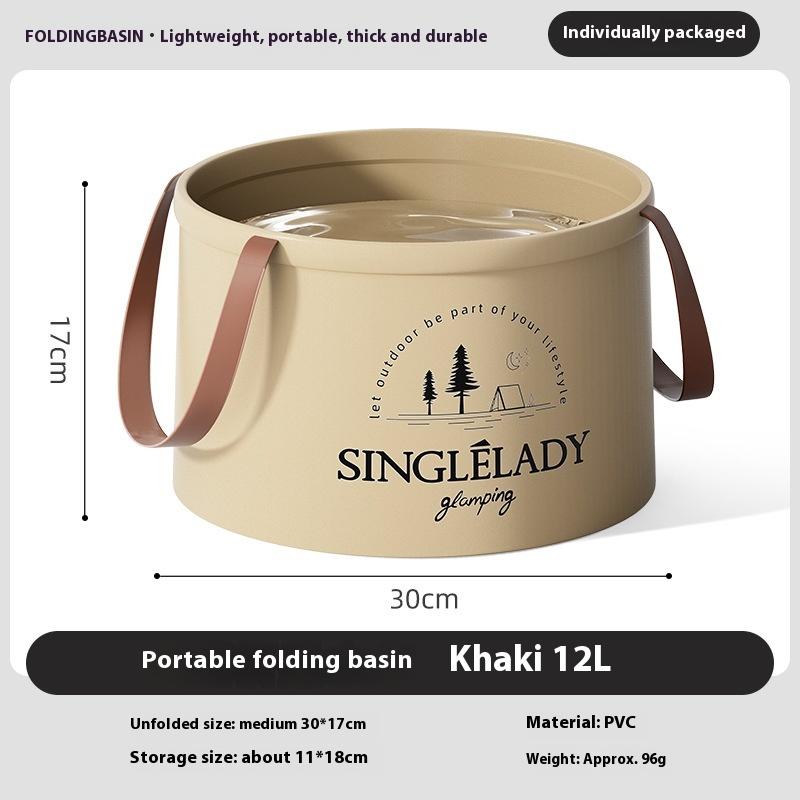 

1Pc Car Folding Bucket Waterproof Foldable Sink Portable Travel Foldable Basin Camping Hiking Fishing Storage Bucket