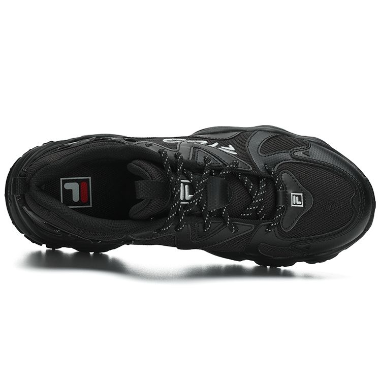 FILA Fluid 4 Cat Paw 4.0 Fabric Sports Casual Low-Top Lifestyle Shoes Men sneaker Black F12M312101FBK