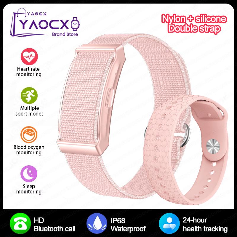 2026 New Smart Bracelet Sport Modes Heart Rate Blood Pressure Long Battery Life IP68 Waterproof Sleep Call Reminder Smart Watch