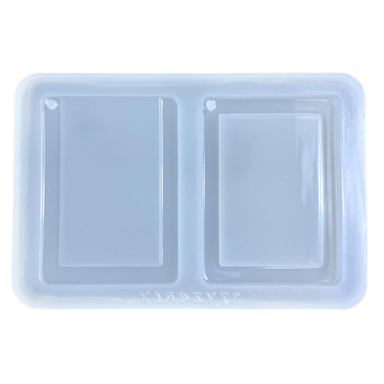 Geometry Mirror Quicksand Photo Frame Epoxy Mold for DIY Craft Decorative Mould