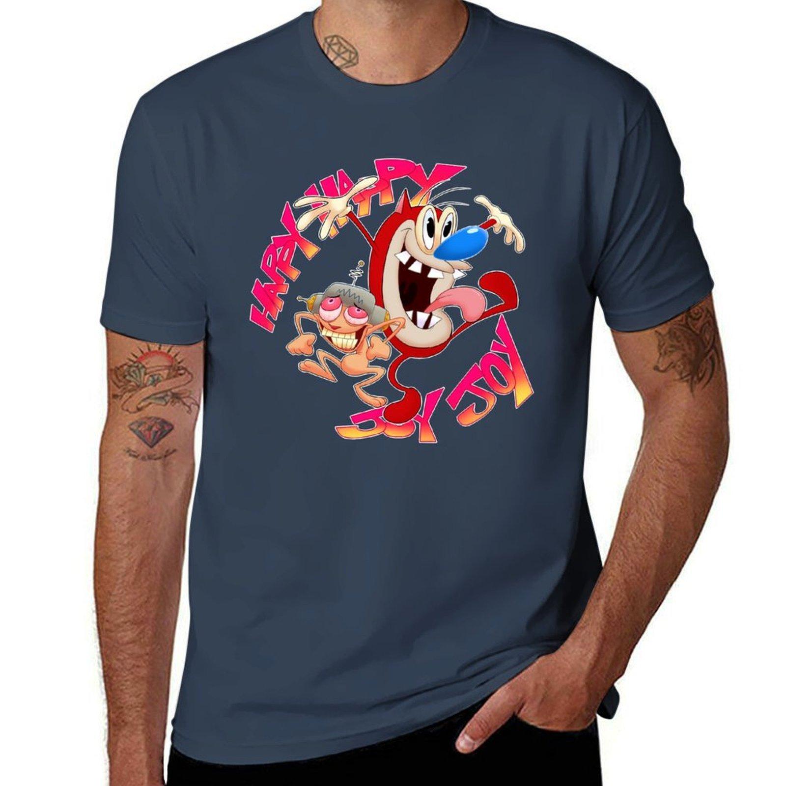Happy Happy Joy Joy Tshirt Holiday Outdoor Tshirt S