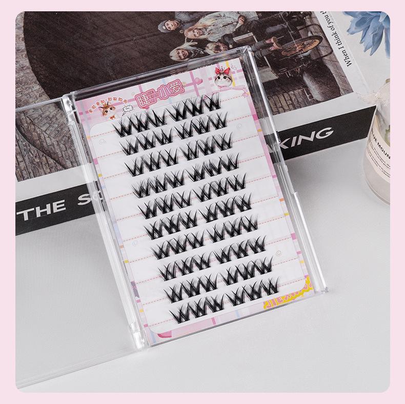 

Ресницы Барби с большими локонами без клея: Натуральный С-завиток, милый стиль кролика для фотогеничных глаз манги