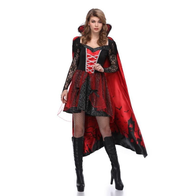 Cosplay cartoon clothes game clothes stage performance clothes witch party clothes halloween dress queen clothes