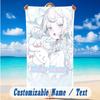 Beach Towel Custom Name Text, Quick Dry Large Towel For Beach HomeCinnamoroll