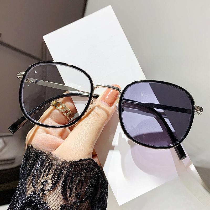 Blue-light-proof Mirror Color Fashion Chestnut Brown High-quality Eye Glasses Myopia Degree