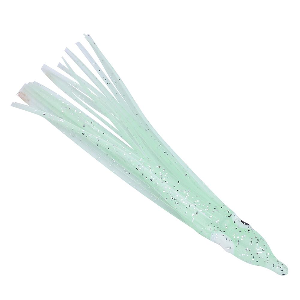 10pcs Bag Mini Size Squid Octopus Shape Fishing Bait Lure Fishing Tackle Tools Luminous White
