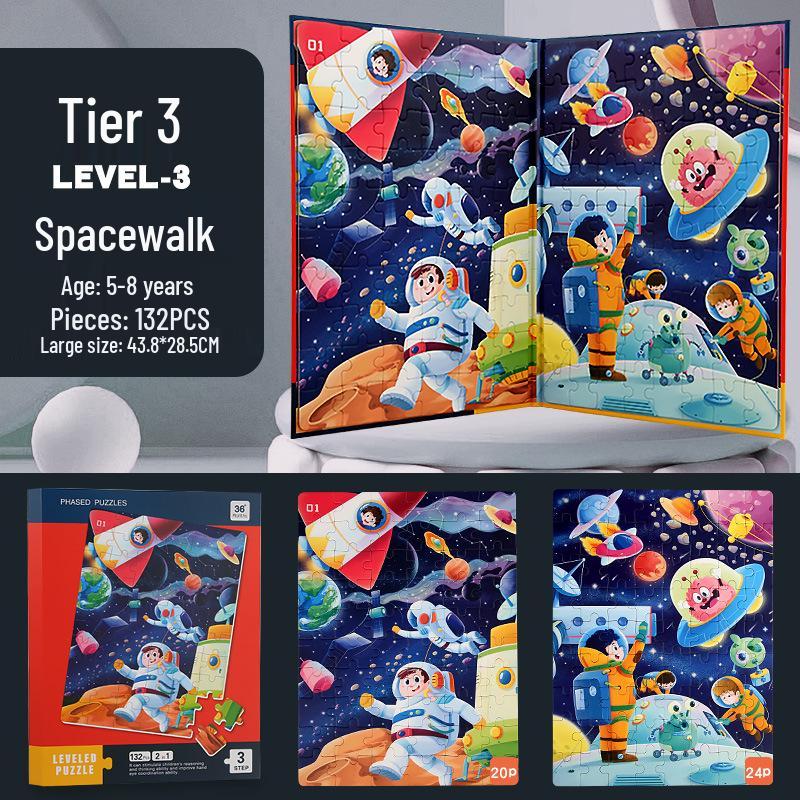 Magnetická puzzle kniha pre deti: Predškolská výchova pre vek 3-6 rokov