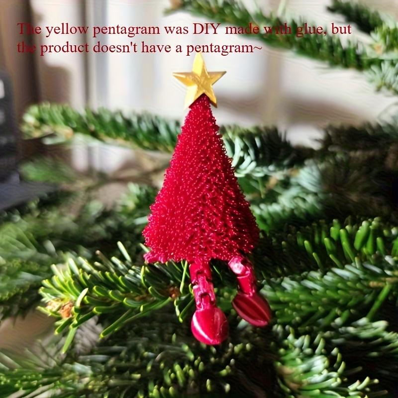 3D Printed Christmas Tree Ornament With Movable Joint Christmas Decorations Festive Tabletop Display Statue