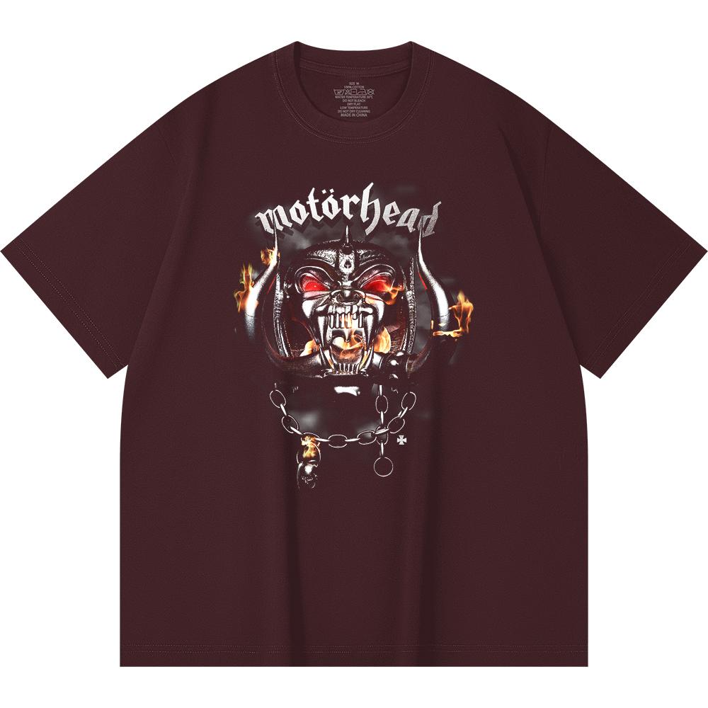 T-shirt Heavy Metal 230 g/m² 100% Bawełna Z Nadrukiem Zespołu Rockowego Popularnej Muzyki Unisex Ciężki Bawełniany T-shirt