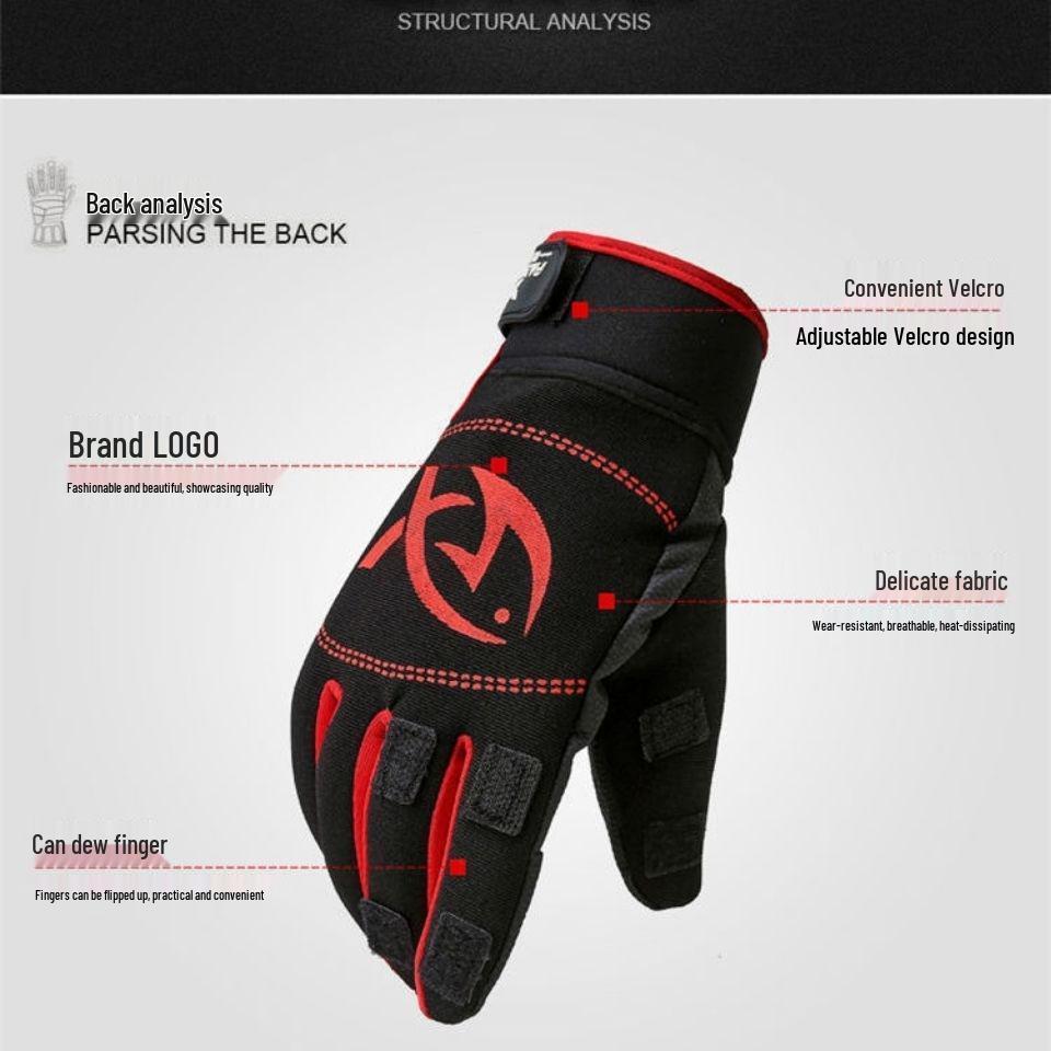 Wasserdichte, rutschfeste, verdickte warme Handschuhe für Outdoor-Aktivitäten wie Angeln, Radfahren und Bergsteigen.