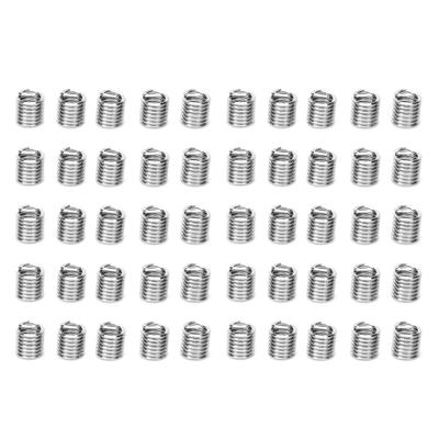 50Pcs Thread Inserts Wire Protection Sleeve Repair Tool Fastener Hardware US Standard 516in?18x1.5D