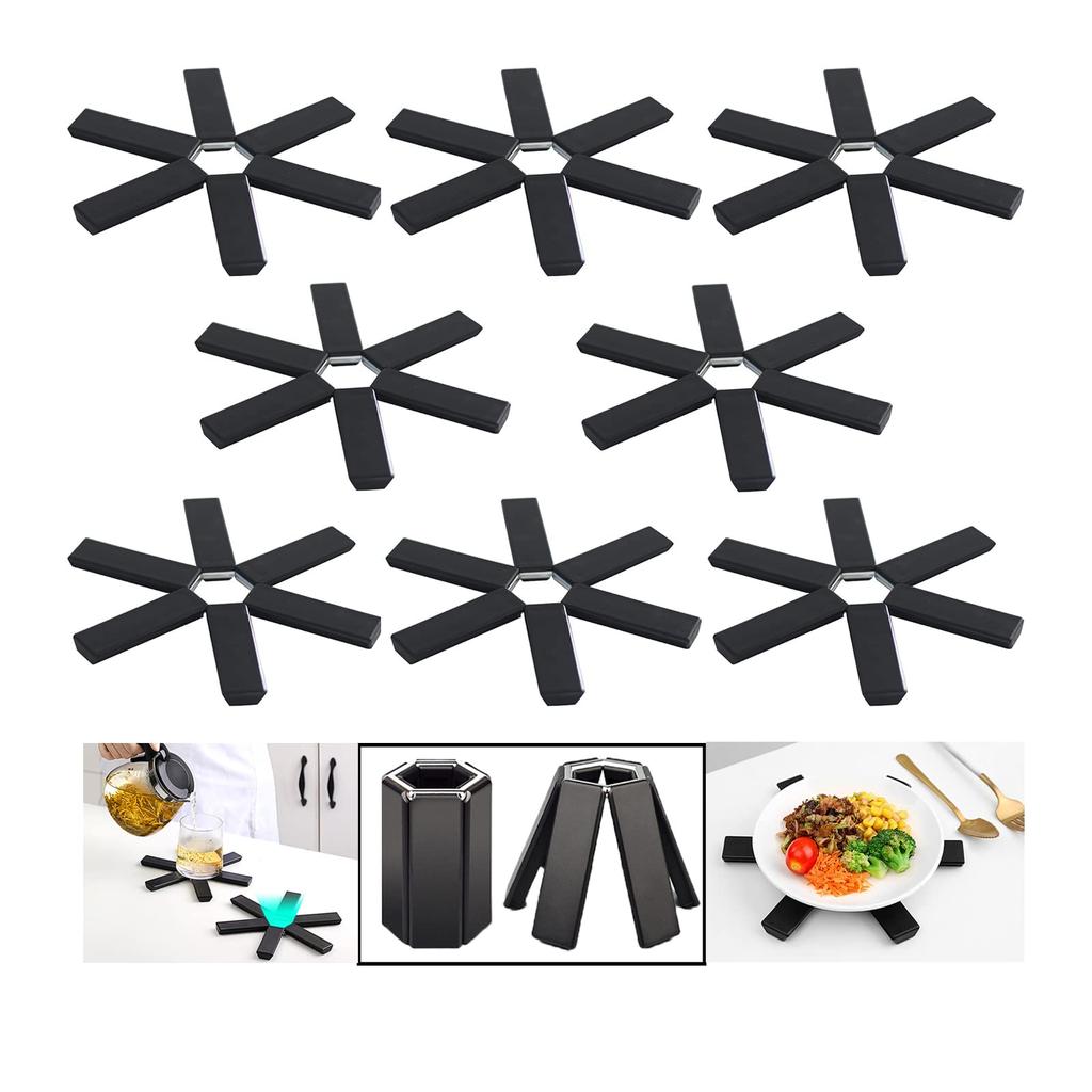 Kitchen Table Mats Heat-resistant Foldable Anti Slippot Dining Table Decoration Mat Dining Plate Coaster Silicone Accessories