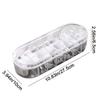 Plastic Data Cable Storage Box Transparent Large Capacity Data Cable Organizer Dust-proof with Cover Data Line Storage Container