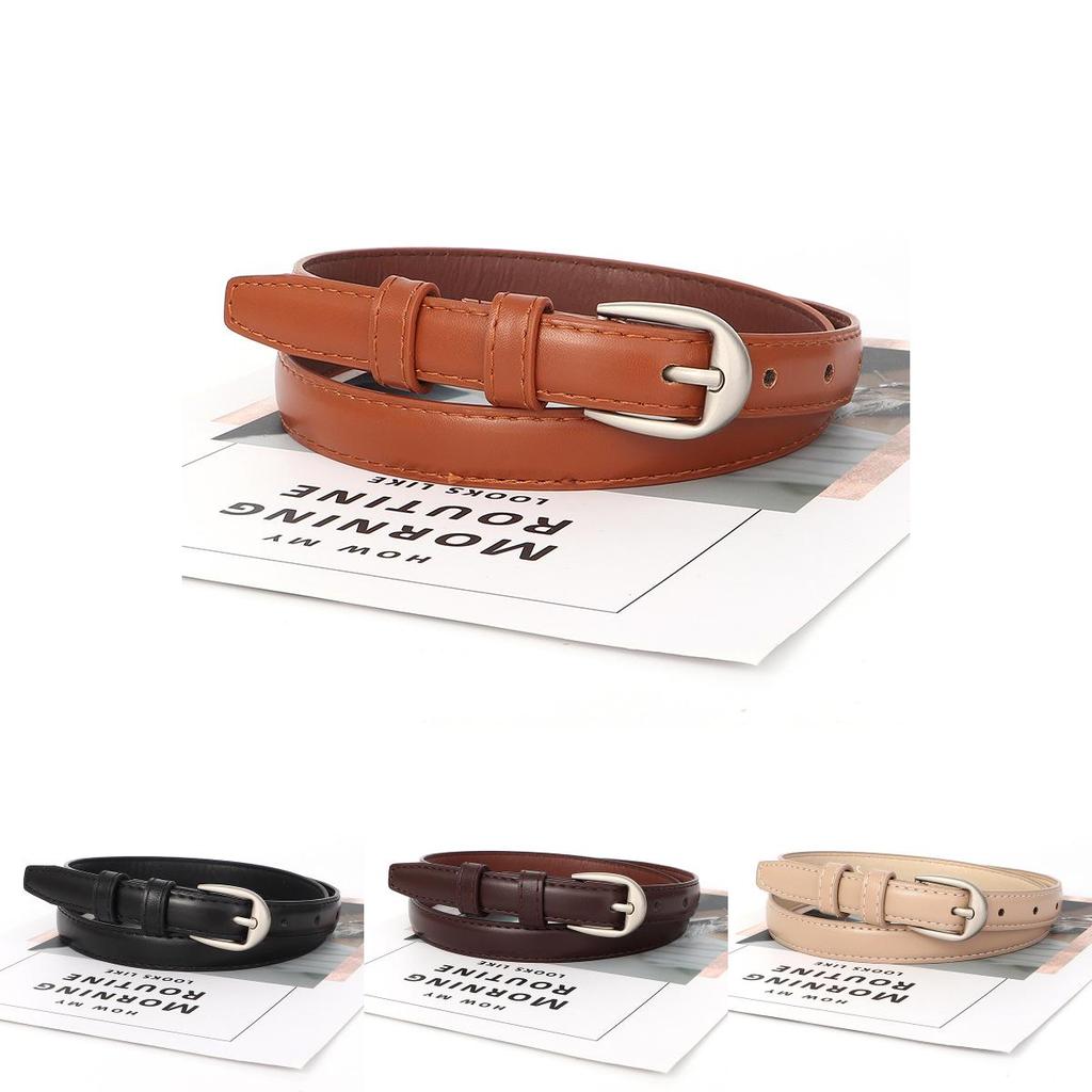 Stylish Womens Leather Waist Belt With Closure And Stitching For Work Trips