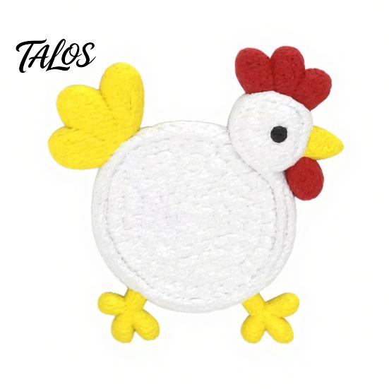 Easy Clean Coaster Cute Chicken Coaster, 3D Printed Reusable Drink Heat Soft Silicone Insulation Table Protection Mat for Home Office Use Decorative