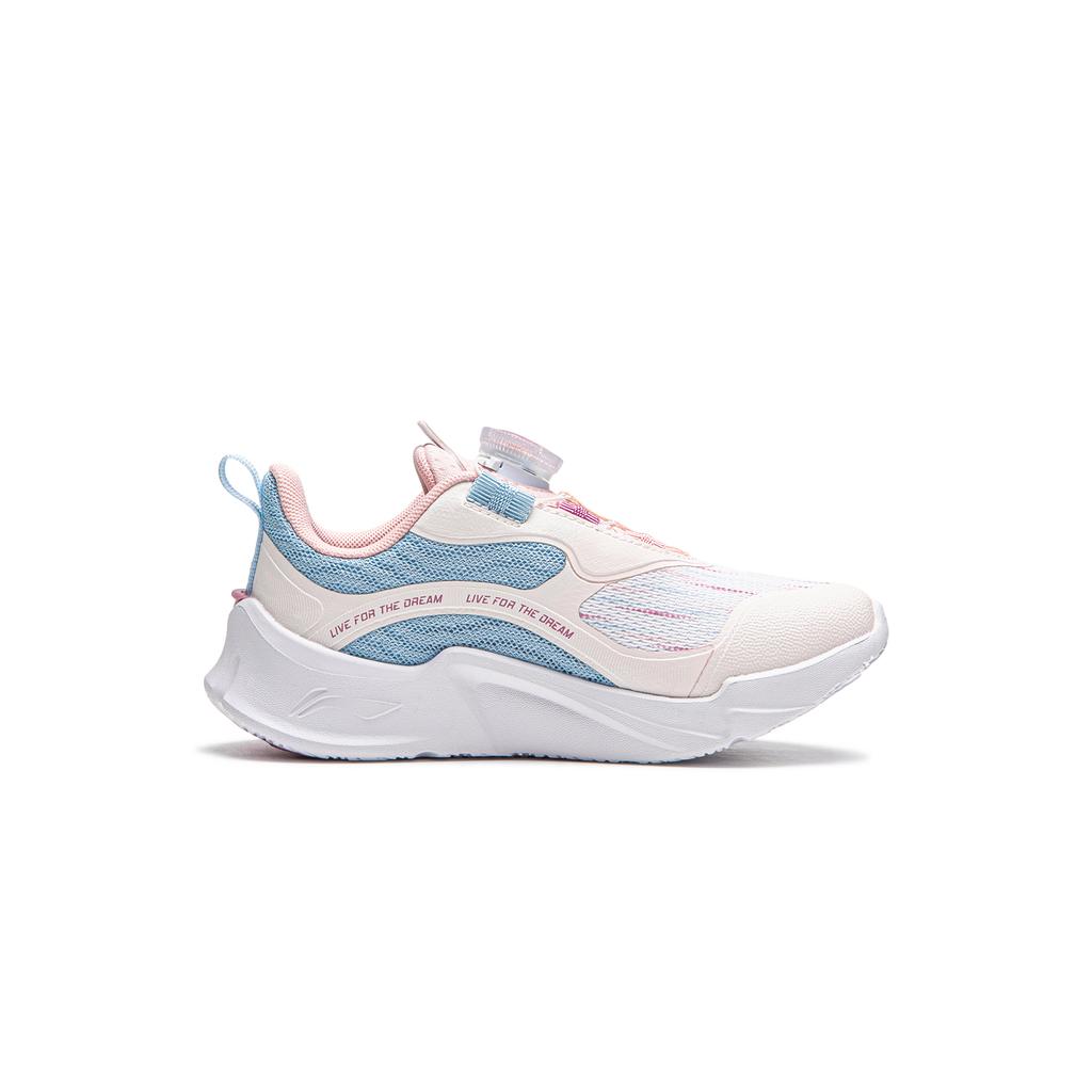 Li Ning Kids Comfortable Versatile Low-Top Casual Shoes Kids sneaker Pink YKNU068-4