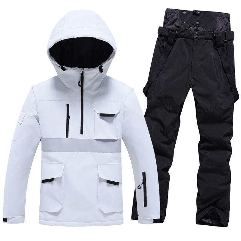 Winter Ski Suit Set: Unisex Windproof & Waterproof Snowboard Outfit for Couples