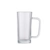 1Pcs Ins Square Transparent Glass Cup Heat Resistant Ergonomic Handle Water Cup Juice Glass For Home Bar Drinkware