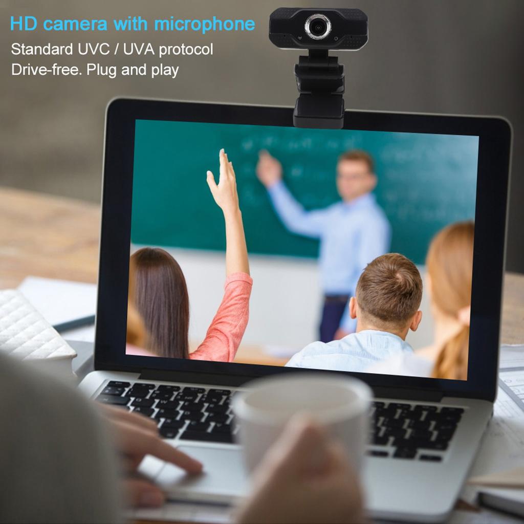 HD USB Camera with Microphone Autofocus PC Accessory for Computer Live Webcast