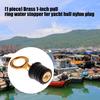 Premium Brass 1in Marine Drain Plug for Yachts Boats and Kayaks Featuring Rotating Lock Operation & Corrosion Resistant