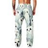 Men's Wide Leg Printed Jogger Pants with Pockets for Casual and Athletic Wear